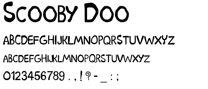 Scooby Doo font